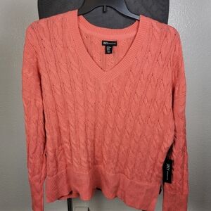 Jones New York Women's V Neck Knit Sweater Size XL
